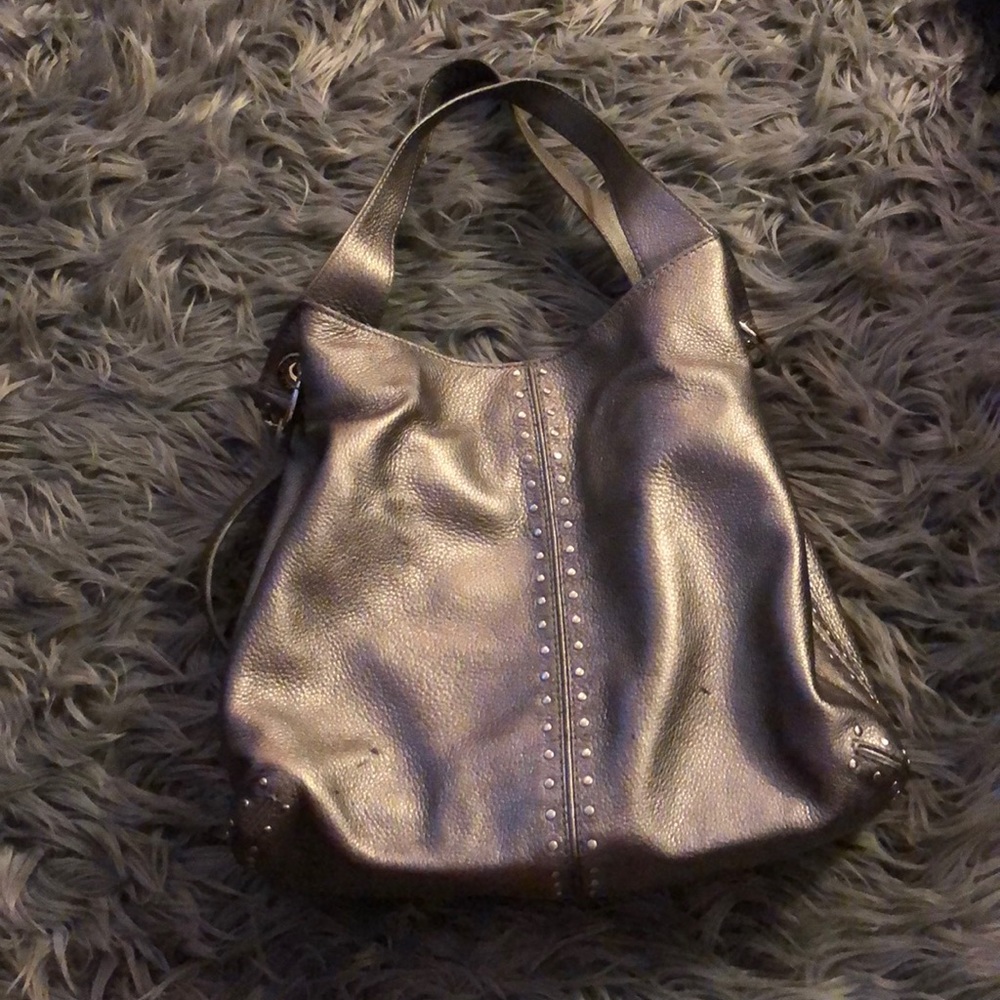Michael Kors gunmetal handbag